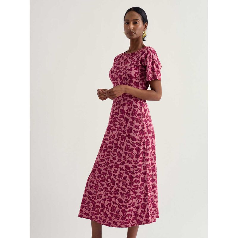 Seasalt Cornwall Mirva Dress Inky Cowslip Wild Rose image number 2